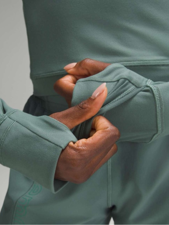 Lululemon Its Rulu Run Cropped Half Zip Size 8 - Picture 12 of 13